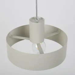 Hængelampe Rif M, taupe, 1 lyskilde, Ø 25 cm, stål