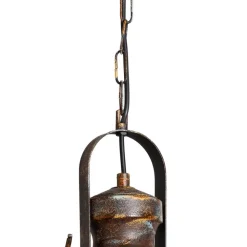 Hængelampe Saglam, 1 lyskilde, antik messing, Ø 30 cm, metal