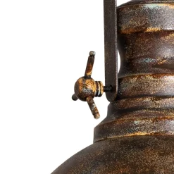 Hængelampe Saglam, 1 lyskilde, antik messing, Ø 30 cm, metal