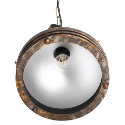 Hængelampe Saglam, 1 lyskilde, antik messing, Ø 30 cm, metal