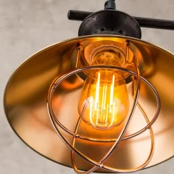 Hængelampe Shanta i rå kobber med to lyskilder