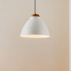 Hængelampe Skal, hvid