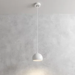 Hængelampe Sool, hvid, Ø 15 cm, metal