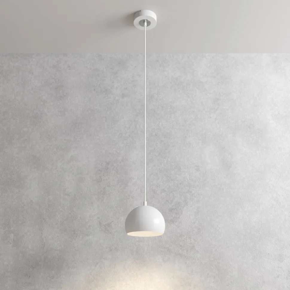 Hængelampe Sool, hvid, Ø 15 cm, metal