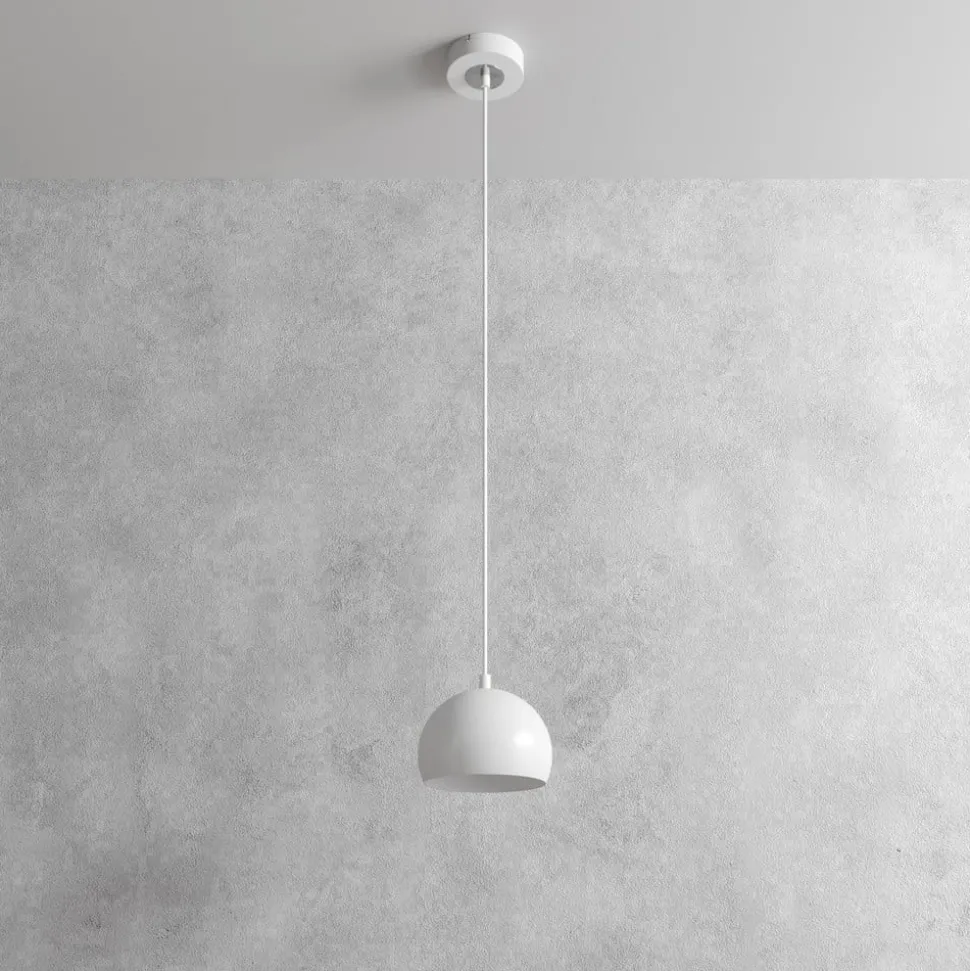 Hængelampe Sool, hvid, Ø 15 cm, metal