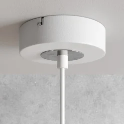 Hængelampe Sool, hvid, Ø 15 cm, metal