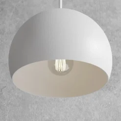 Hængelampe Sool, hvid, Ø 15 cm, metal