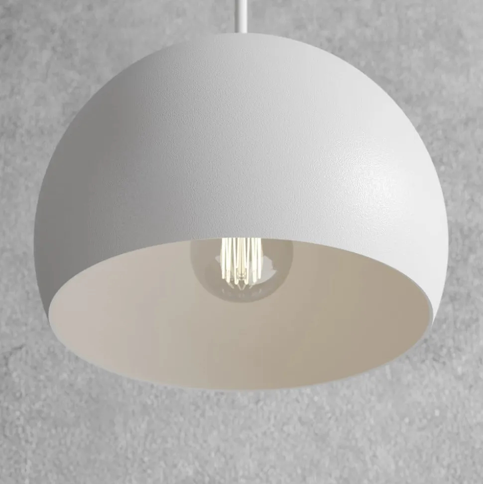 Hængelampe Sool, hvid, Ø 15 cm, metal