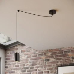 Hængelampe Speed, sort, 1 lyskilde