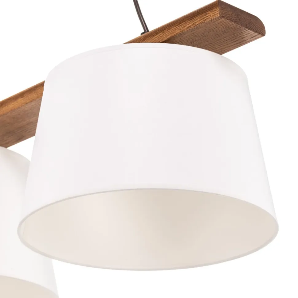 Hængelampe Sweden, 3 lyskilder, valnød