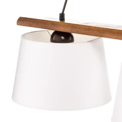 Hængelampe Sweden, 3 lyskilder, valnød