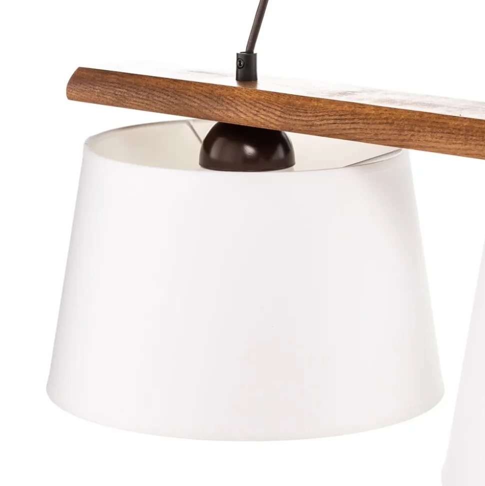 Hængelampe Sweden, 3 lyskilder, valnød