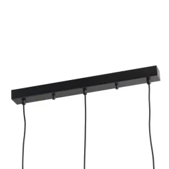 Hængelampe Tattoo 6214, guldfarvet metal 3 lyskilder lineær