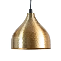 Hængelampe Tattoo 6214, guldfarvet metal 3 lyskilder lineær