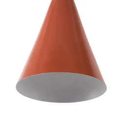 Hængelampe Tom, orange, metal, Ø 19 cm, E27