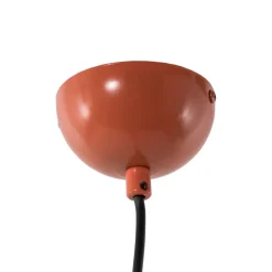 Hængelampe Tom, orange, metal, Ø 19 cm, E27