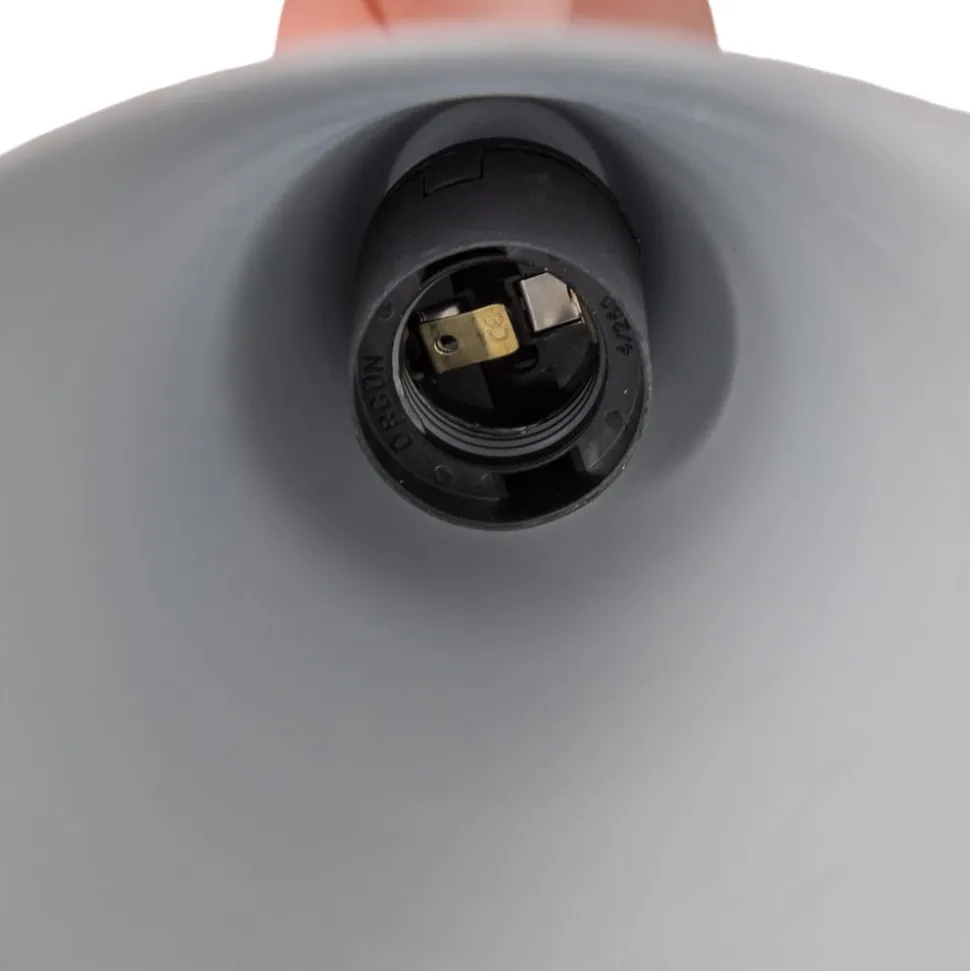 Hængelampe Tom, orange, metal, Ø 19 cm, E27