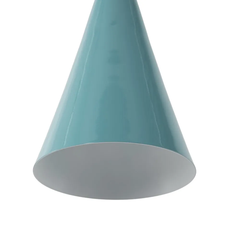 Hængelampe Tom, turkis, metal, Ø 19 cm, E27
