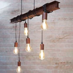 Hængelampe Townshend 4 i mørkebrun