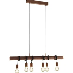 Hængelampe Townshend 4 i mørkebrun