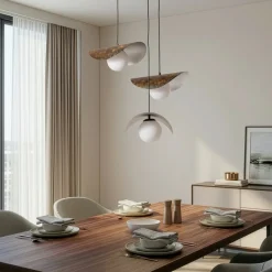 Hængelampe Vatoz, 3 lyskilder, sort, Ø 50 cm, metal