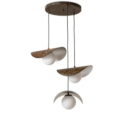 Hængelampe Vatoz, 3 lyskilder, sort, Ø 50 cm, metal