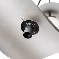 Hængelampe Vatoz, 3 lyskilder, sort, Ø 50 cm, metal