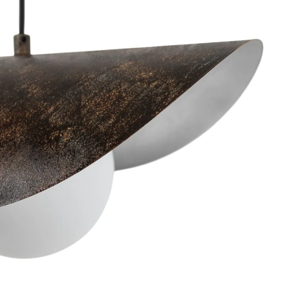 Hængelampe Vatoz, 1 lyskilde, sort, Ø 40 cm, metal/glas