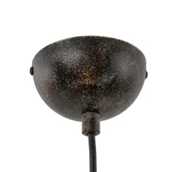 Hængelampe Vatoz, 1 lyskilde, sort, Ø 40 cm, metal/glas