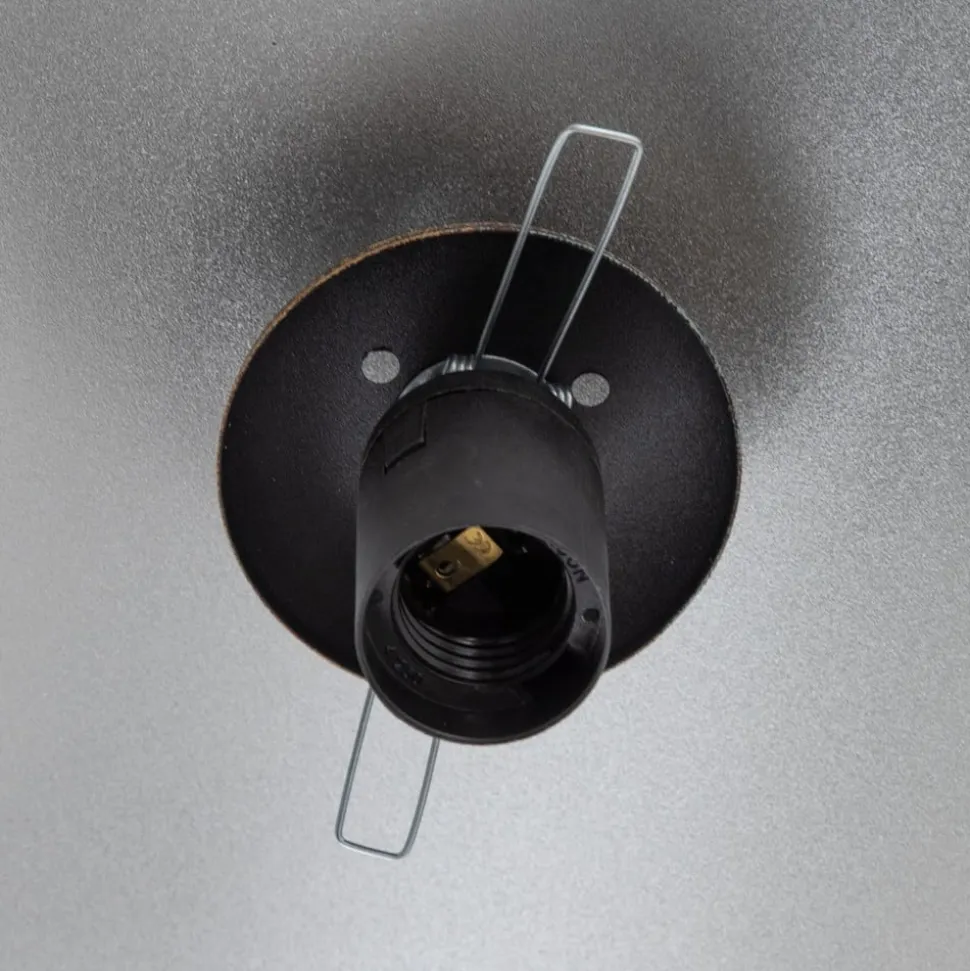 Hængelampe Vatoz, 1 lyskilde, sort, Ø 40 cm, metal/glas