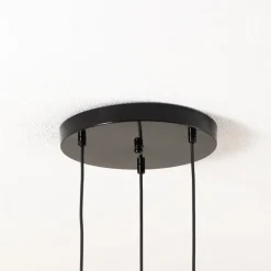 Hængelampe Yildo 6871 3 lyskilder rondel sort/kobber