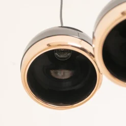 Hængelampe Yildo 6871 3 lyskilder rondel sort/kobber