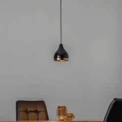 Hængelampe Yildo 7000 1 lyskilde Ø15cm sort/kobber