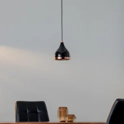 Hængelampe Yildo 7000 1 lyskilde Ø15cm sort/kobber