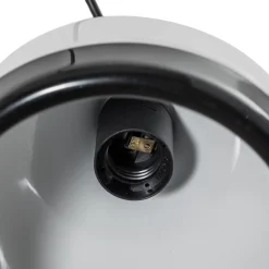 Hængelampe Yildo 6868, hvid/sort, metal, 1 lyskilde