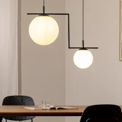 Hængelampe Zac, 2 lyskilder, sort