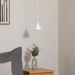 Hængelampe ZENITH, hvid, Ø 11 cm, metal, GU10