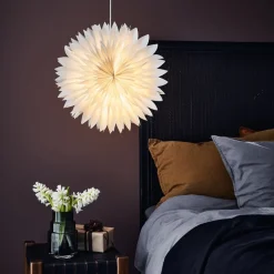 Hængende Solina dekorativ stjerne, grå, Ø 45 cm