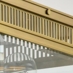 Holborn udendørs loftslampe, børstet messing