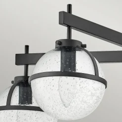 Hollis loftlampe, 5 lyskilder, sort/klar