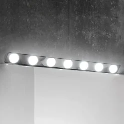 Hollywood LED-spejllampe, 85 cm, 7 lk.