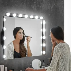 Hollywood LED-spejllampe, 85 cm, 7 lk.