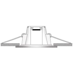 Holstein LED indbygningslampe IP65 116° stiv stål