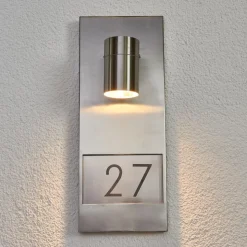 Husnummerlampe Modena 7655, stål