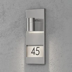Husnummerlampe Modena 7655, stål