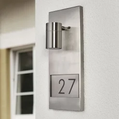 Husnummerlampe Modena 7655, stål