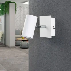 Hvid Iluk spot til væg og loft