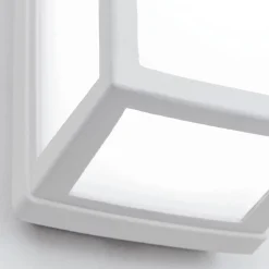 Hvid LED udendørs væglampe Bob i aluminium, IP54