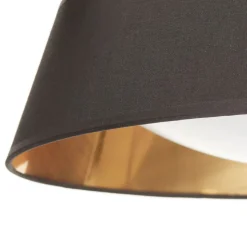 I sort-guld – rund LED-loftlampe Ponts