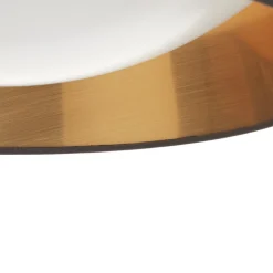 I sort-guld – rund LED-loftlampe Ponts